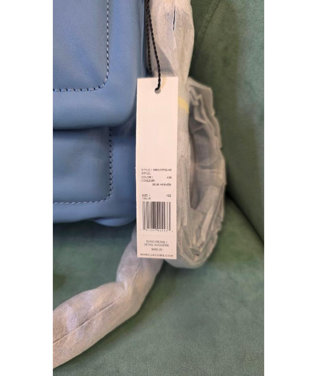 MARC JACOBS Голубая кожаная сумка через плечо, фото 6