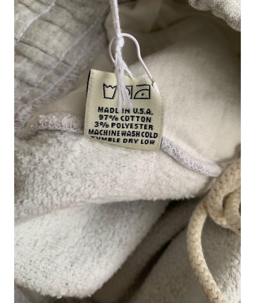 SPORTY AND RICH Серые хлопковые спортивные брюки и шорты, фото 6