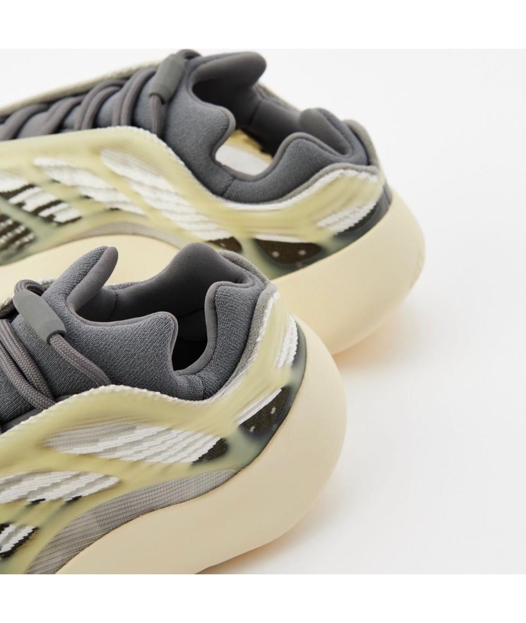 ADIDAS YEEZY Серые текстильные кроссовки, фото 4