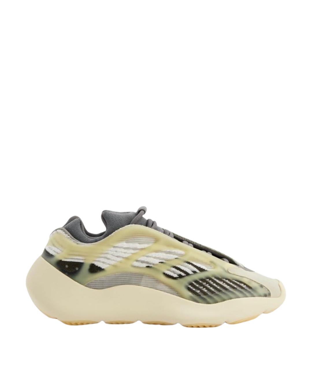 ADIDAS YEEZY Серые текстильные кроссовки, фото 1