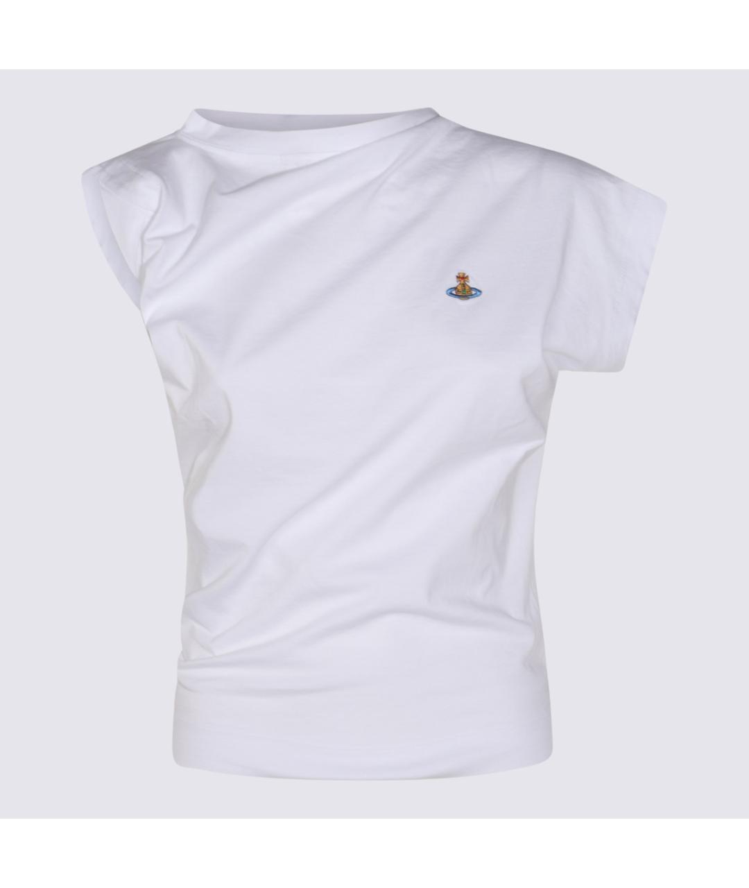 VIVIENNE WESTWOOD Белая хлопковая футболка, фото 3