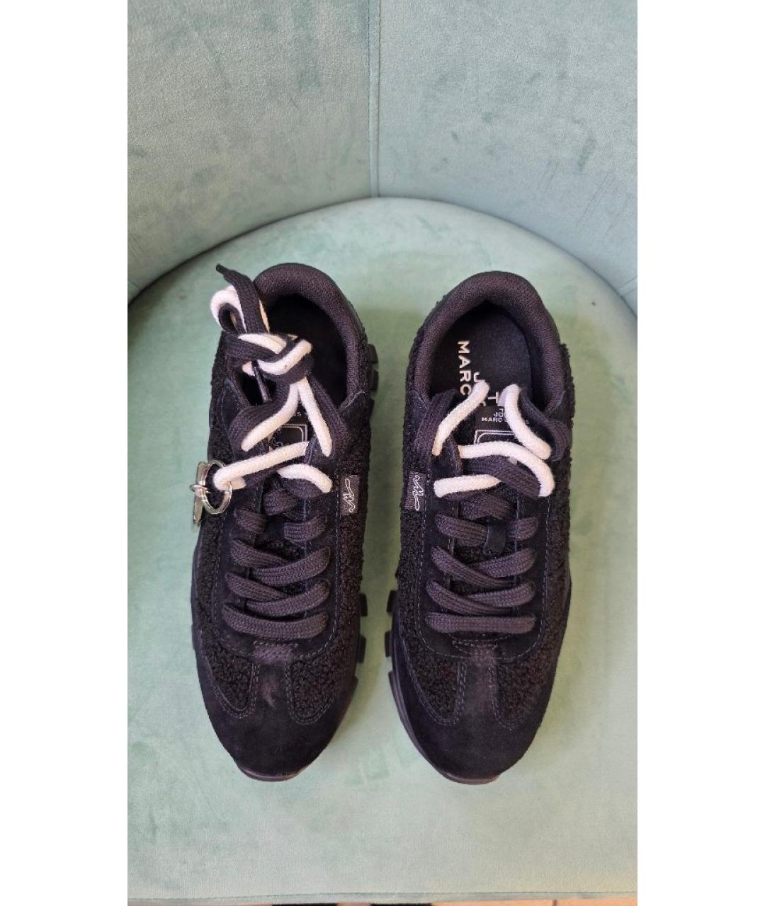 MARC JACOBS Черные замшевые кроссовки, фото 2