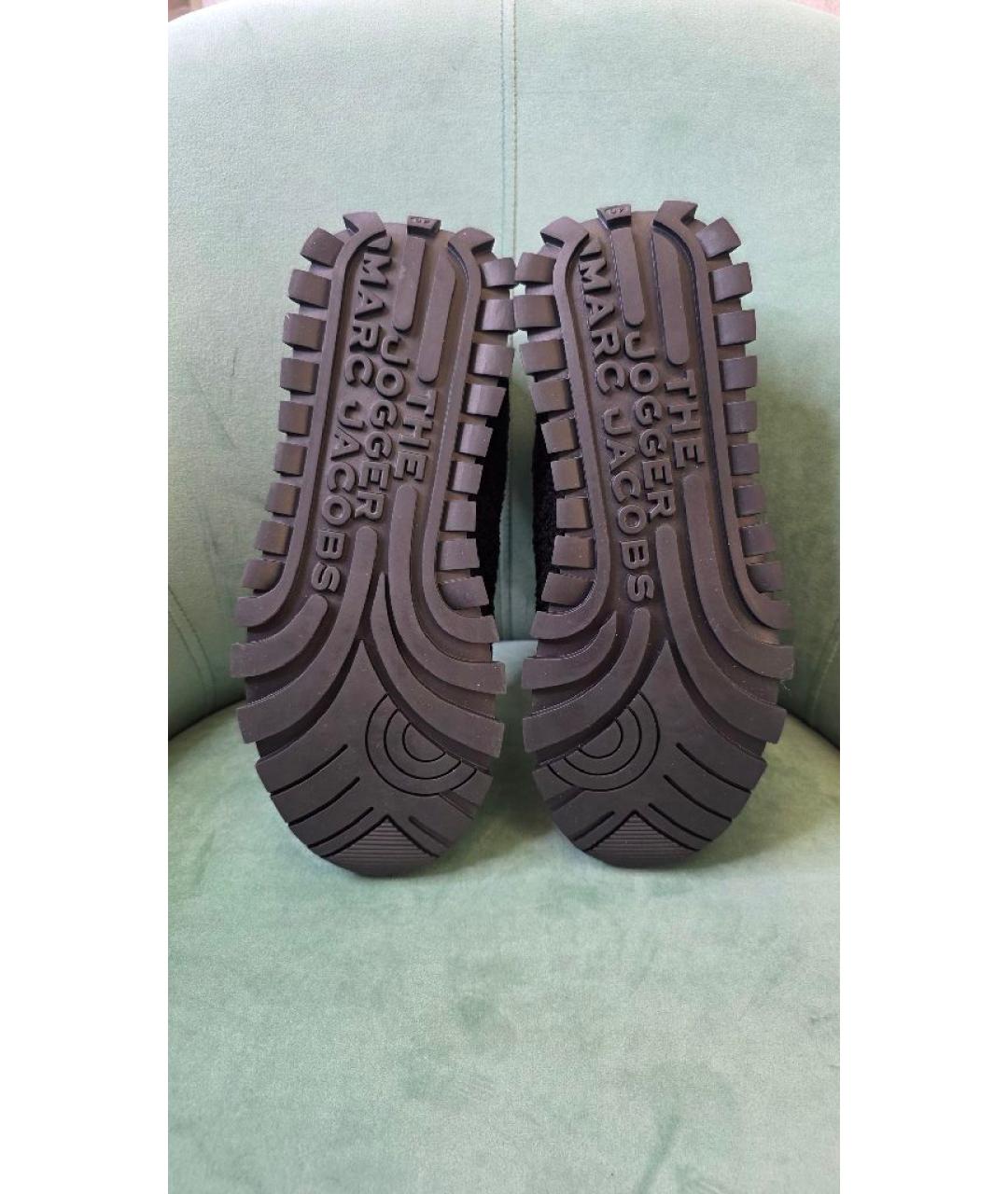 MARC JACOBS Черные замшевые кроссовки, фото 3