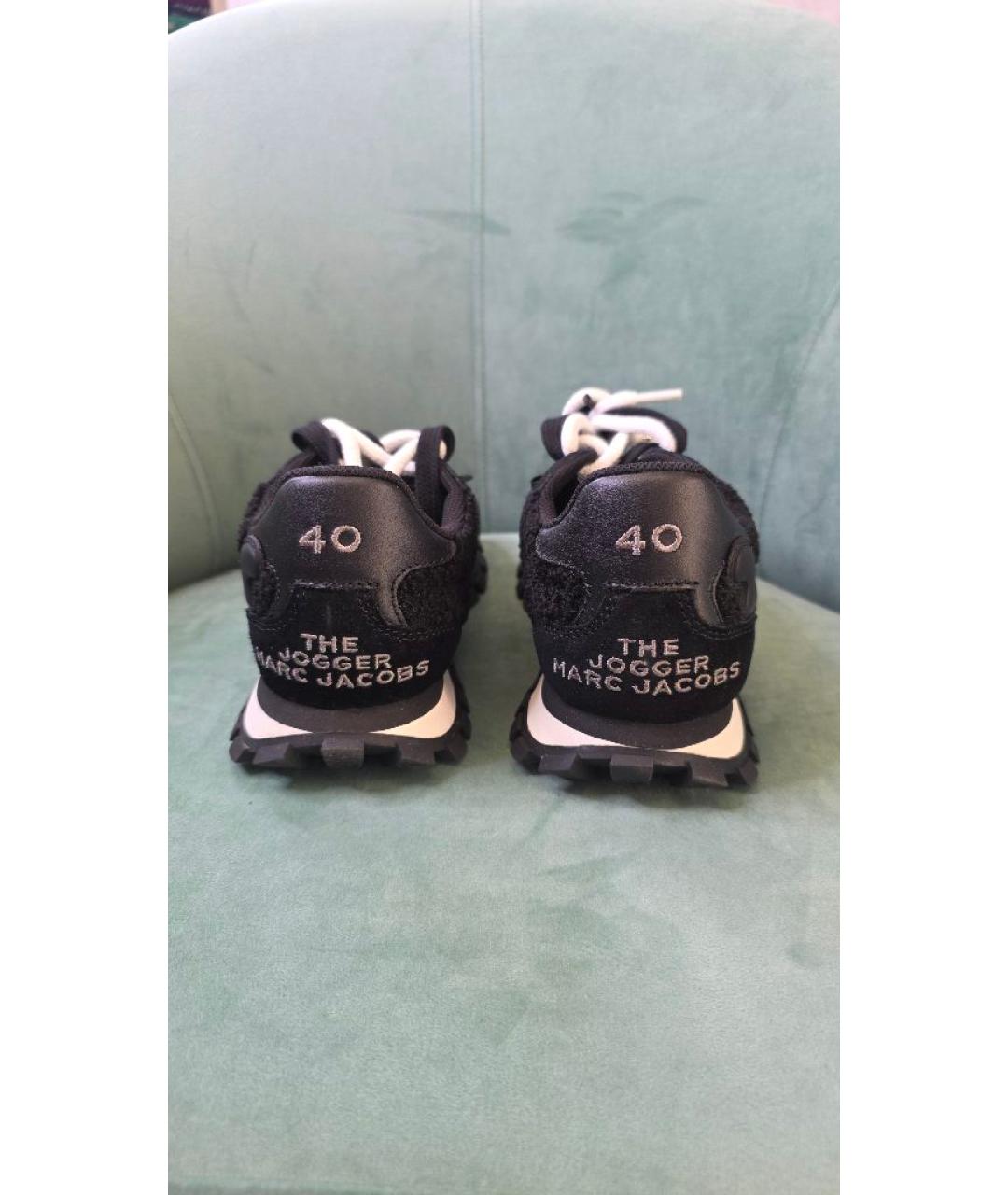 MARC JACOBS Черные замшевые кроссовки, фото 4