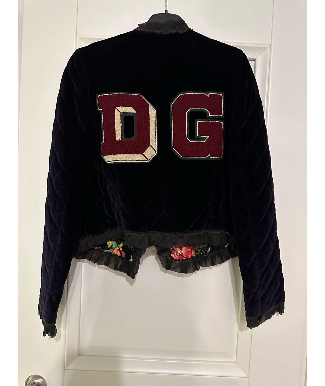 DOLCE&GABBANA Фиолетовый велюровый жакет/пиджак, фото 2