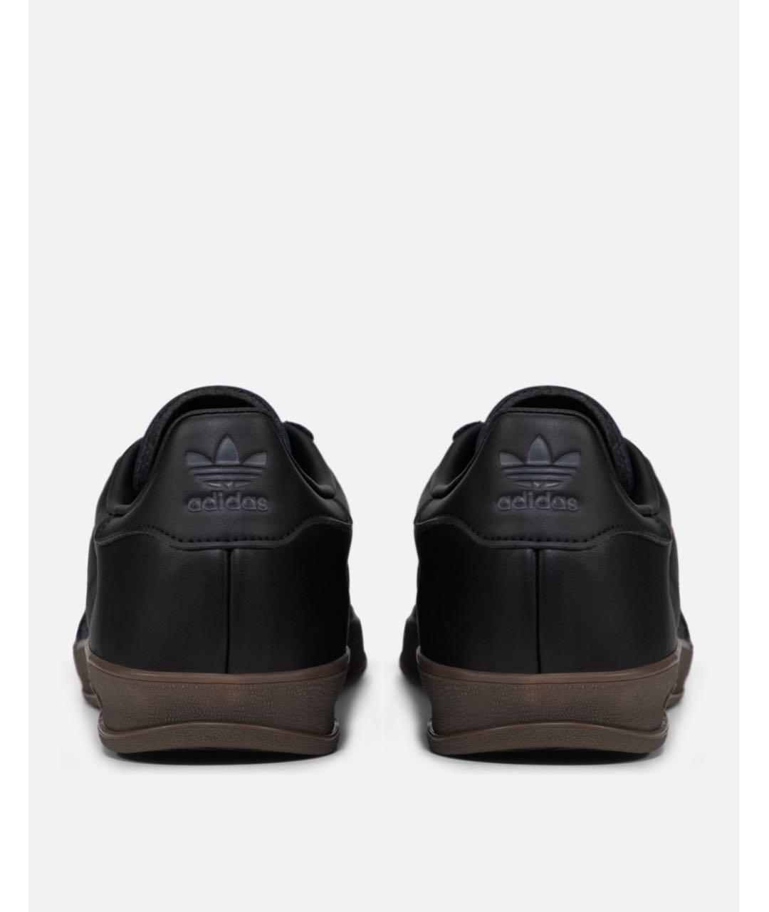 ADIDAS Черные кожаные низкие кроссовки / кеды, фото 4