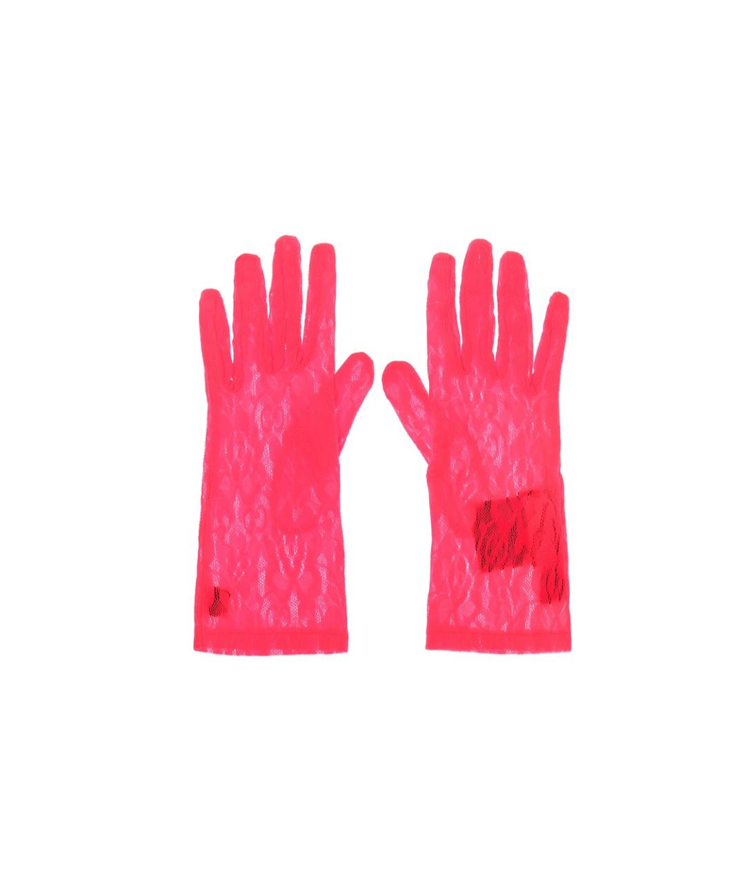 GUCCI Розовые перчатки, фото 2