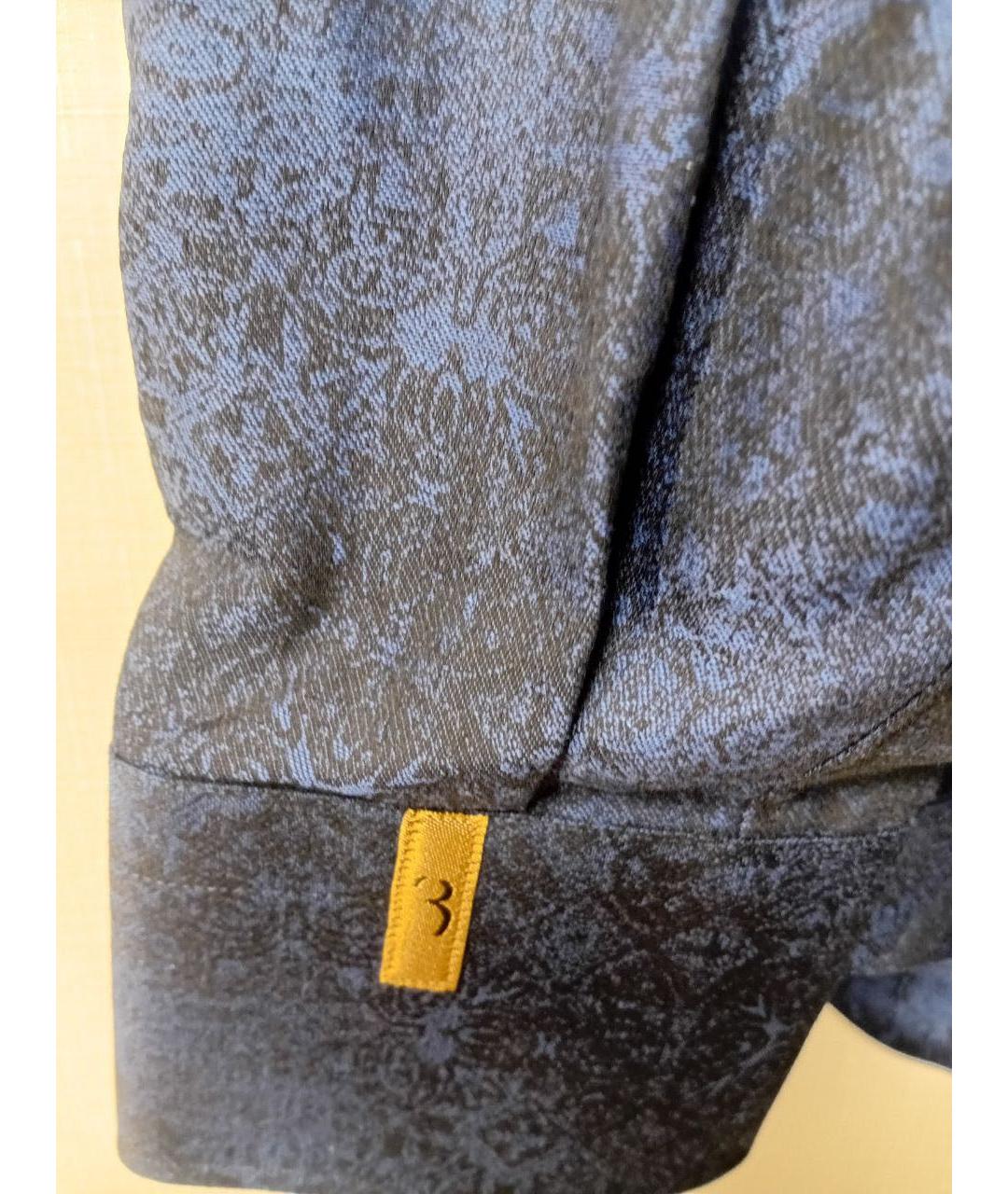 BILLIONAIRE Синяя хлопковая кэжуал рубашка, фото 4