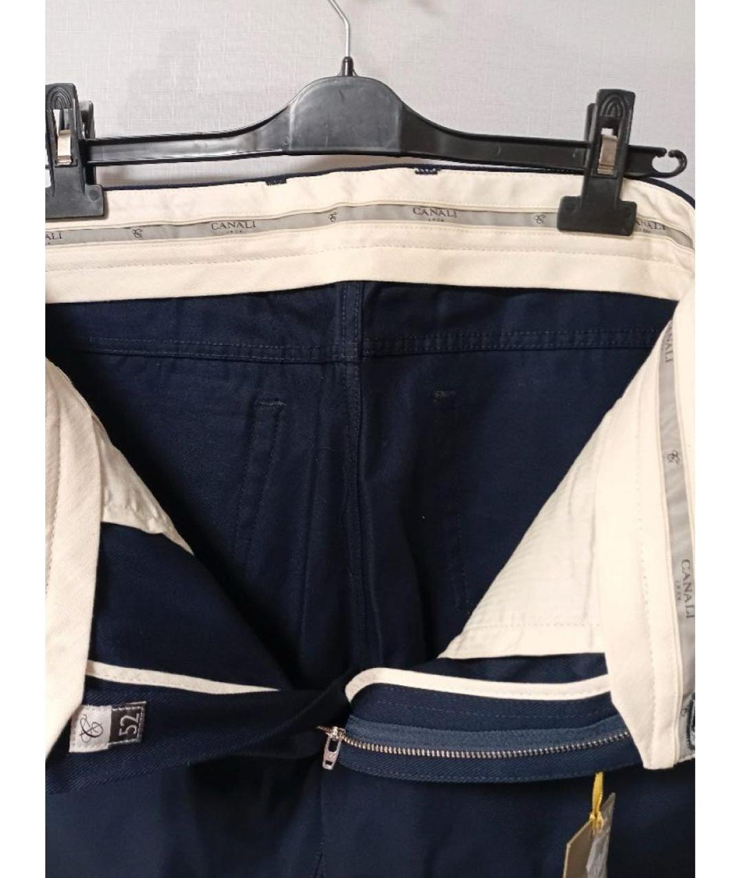CANALI Темно-синие хлопковые джинсы, фото 3