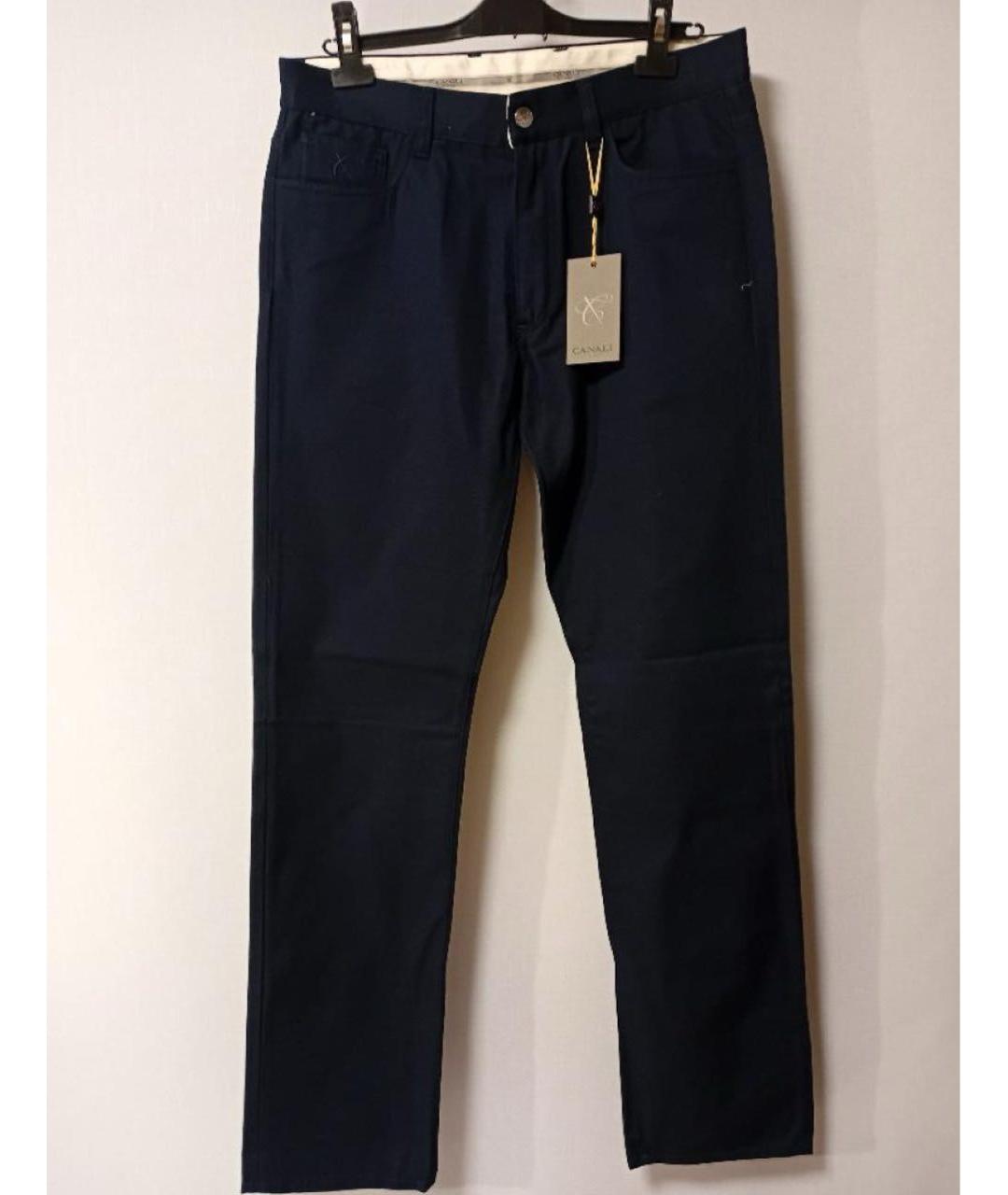 CANALI Темно-синие хлопковые джинсы, фото 6