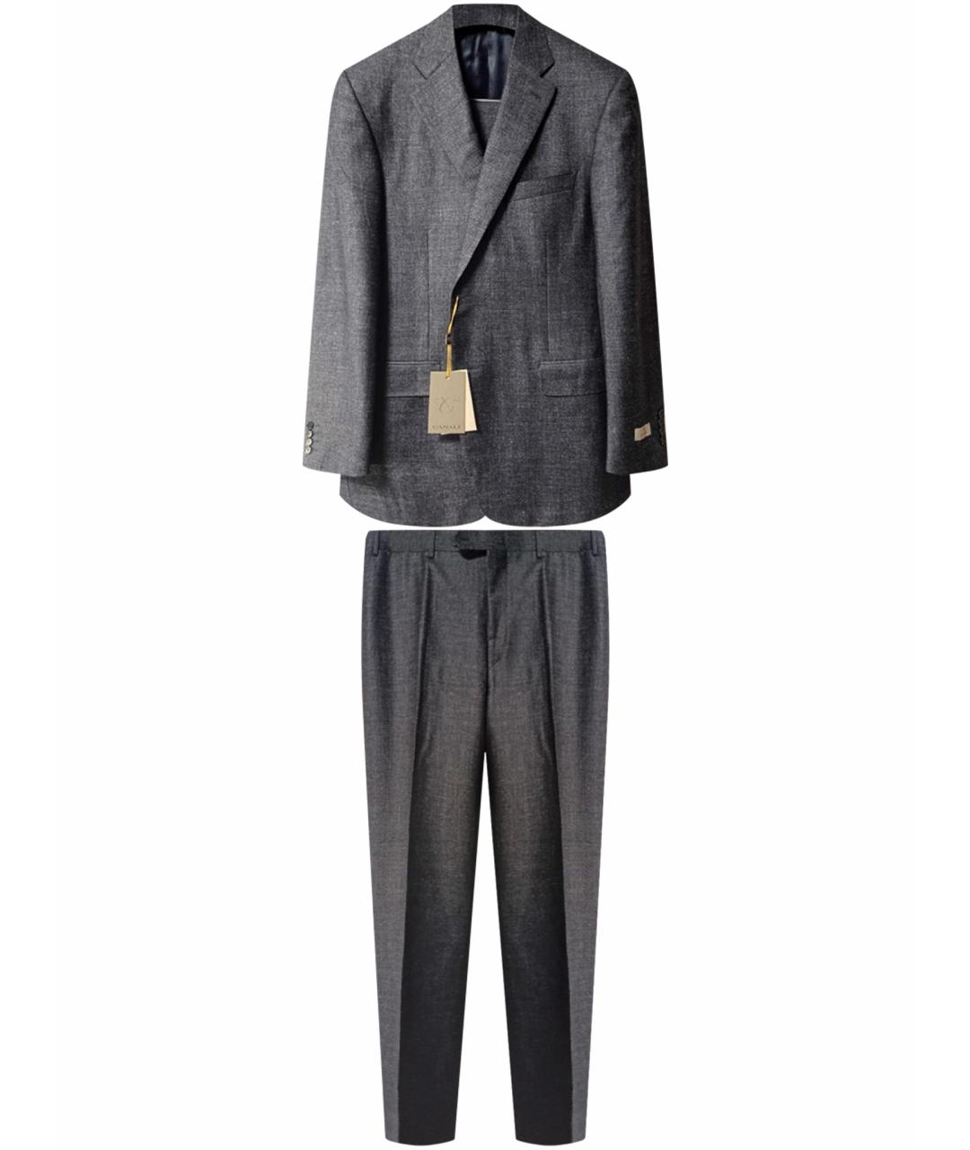 CANALI Темно-синий классический костюм, фото 1