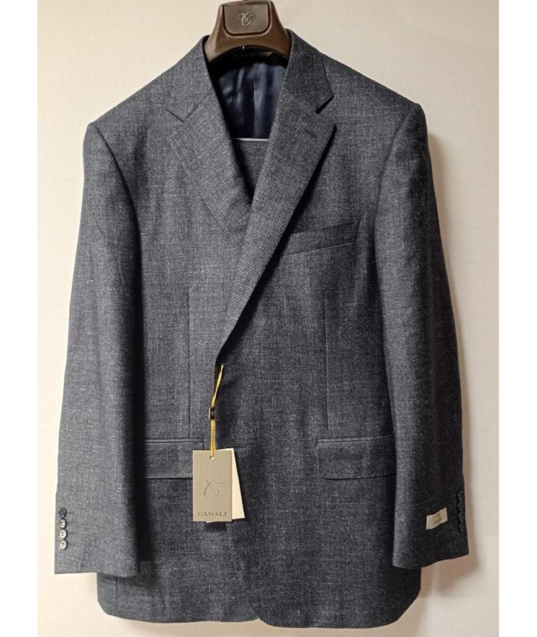 CANALI Темно-синий классический костюм, фото 6