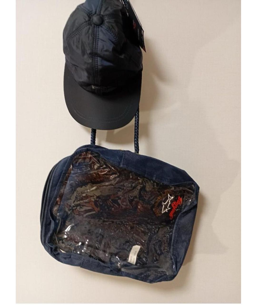 PAUL & SHARK Темно-синяя синтетическая кепка/бейсболка, фото 4