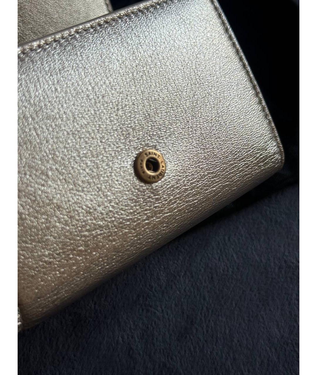 SAINT LAURENT Золотая ключница, фото 3