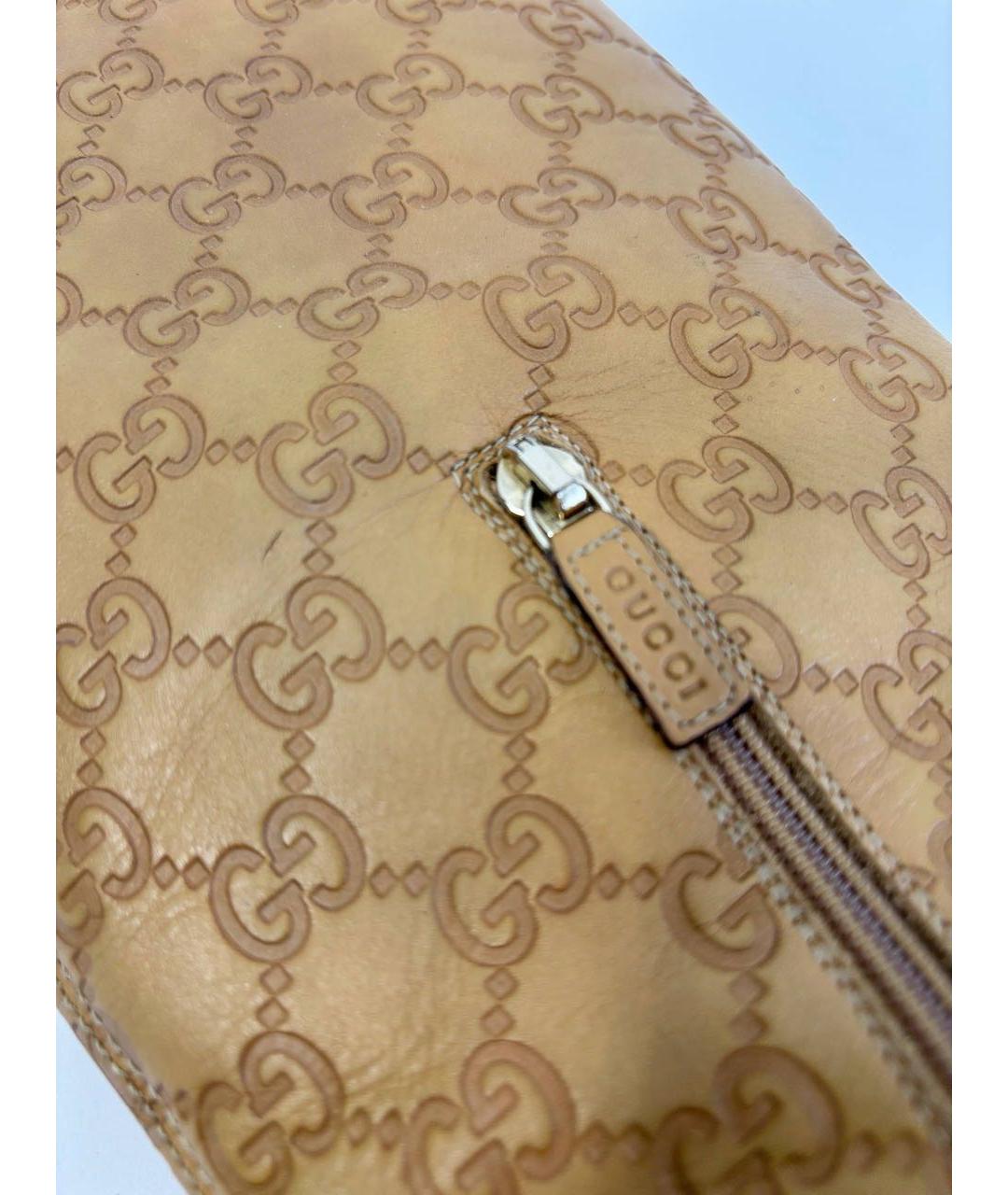 GUCCI Коричневые кожаные сапоги, фото 7