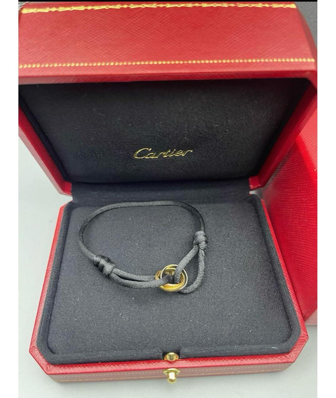 CARTIER Черный браслет из желтого золота, фото 2