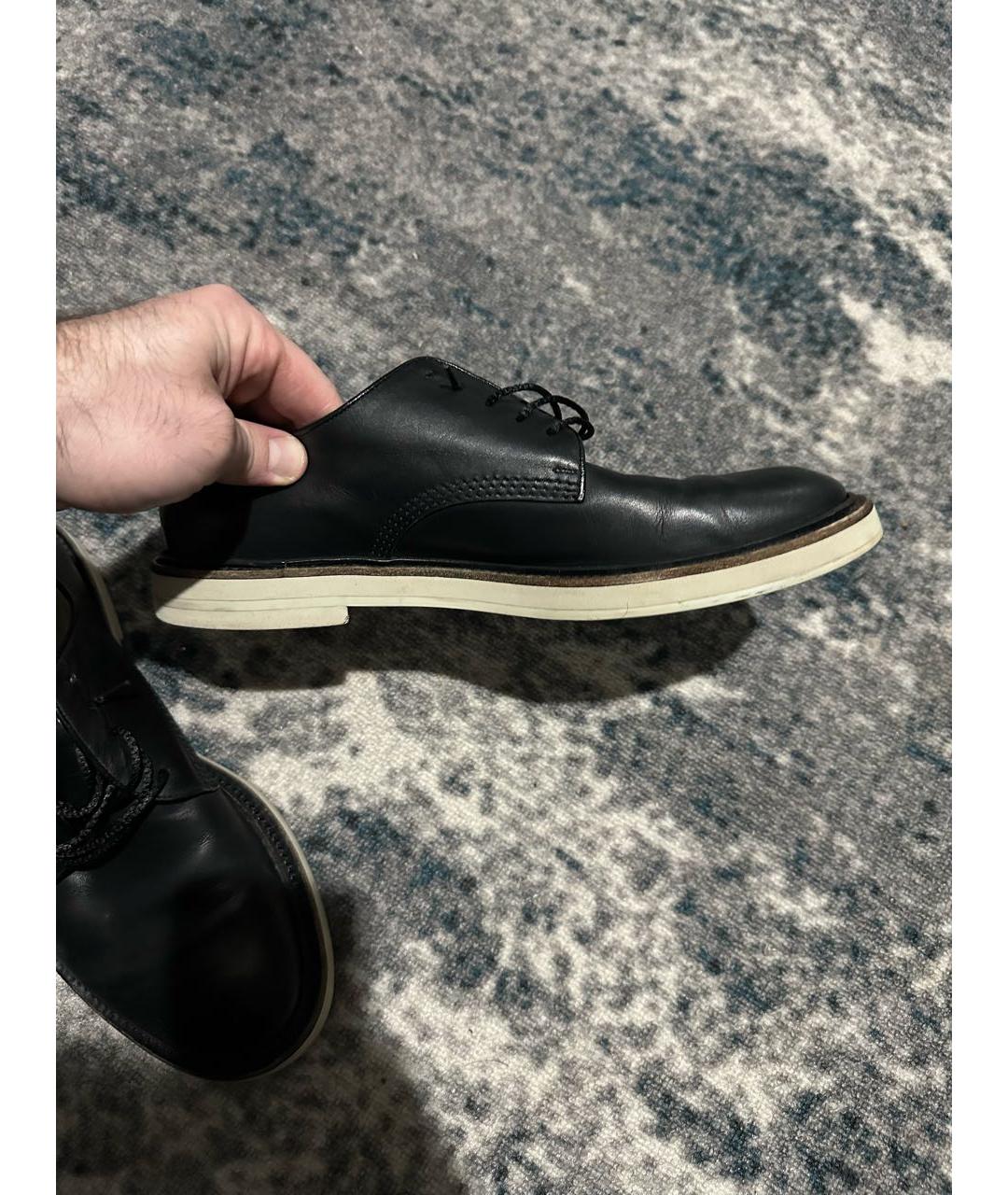 GUCCI Черные кожаные туфли, фото 5