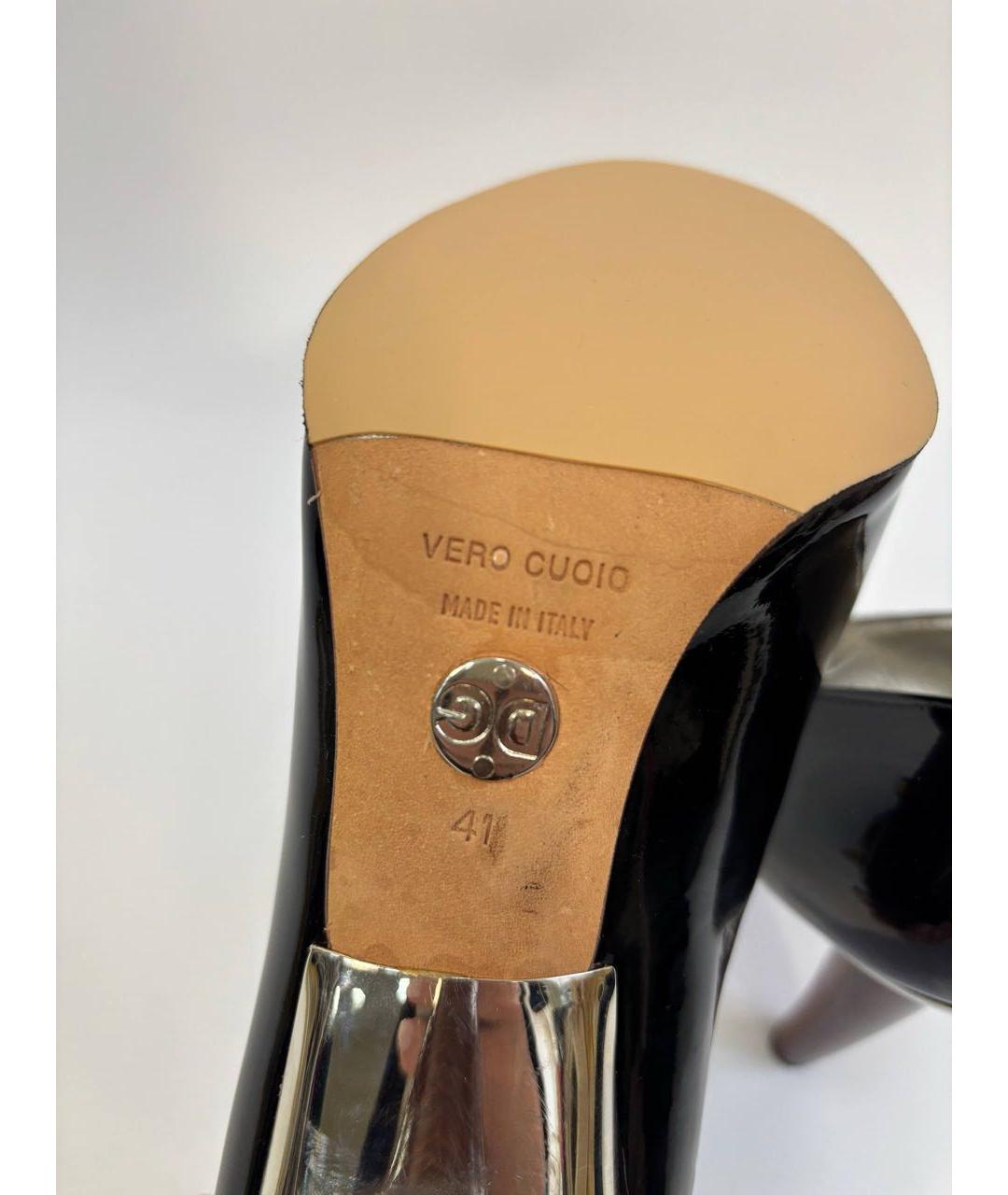 DOLCE&GABBANA Черные туфли из лакированной кожи, фото 6