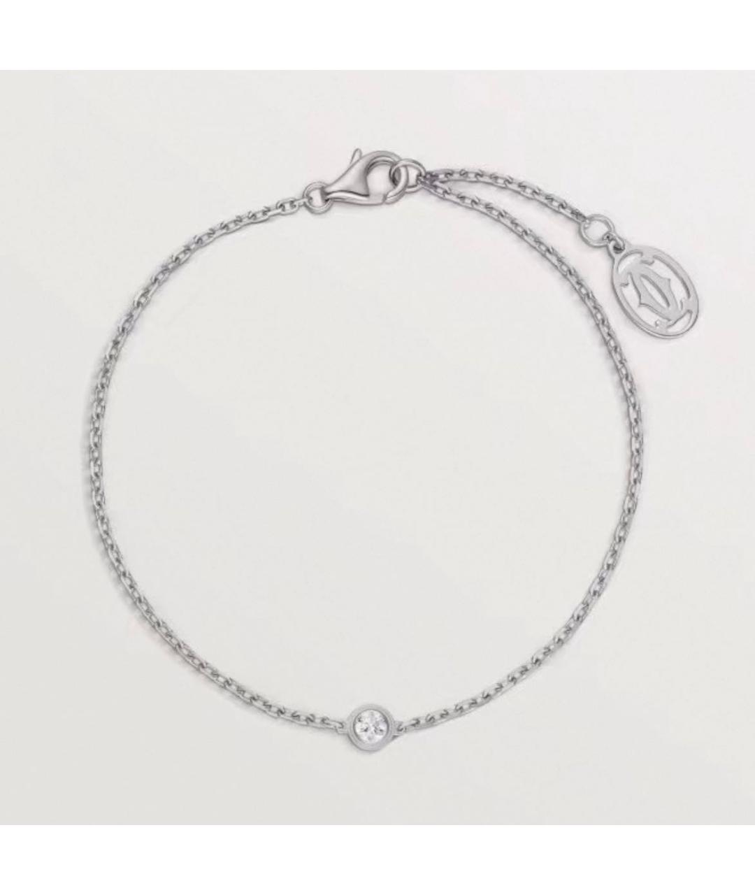 CARTIER Серебрянный браслет из белого золота, фото 2