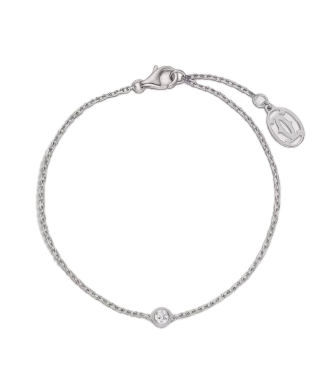 CARTIER Серебрянный браслет из белого золота, фото 1