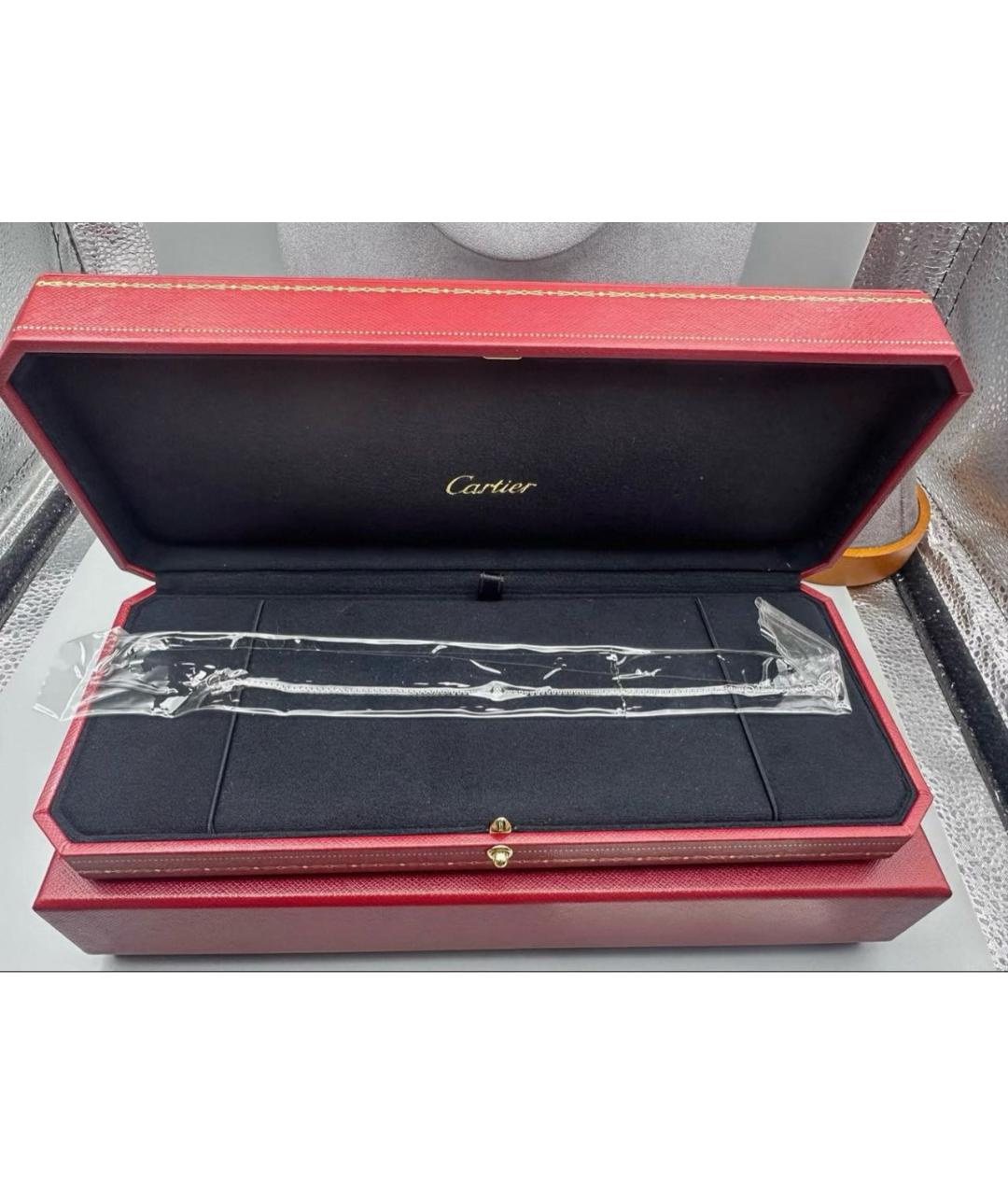 CARTIER Серебрянный браслет из белого золота, фото 4