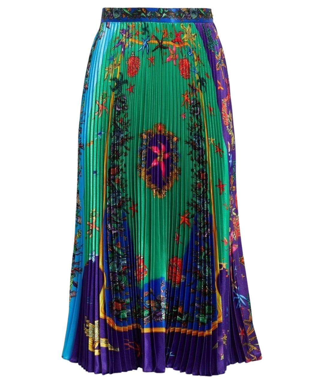 VERSACE Мульти юбка миди, фото 1