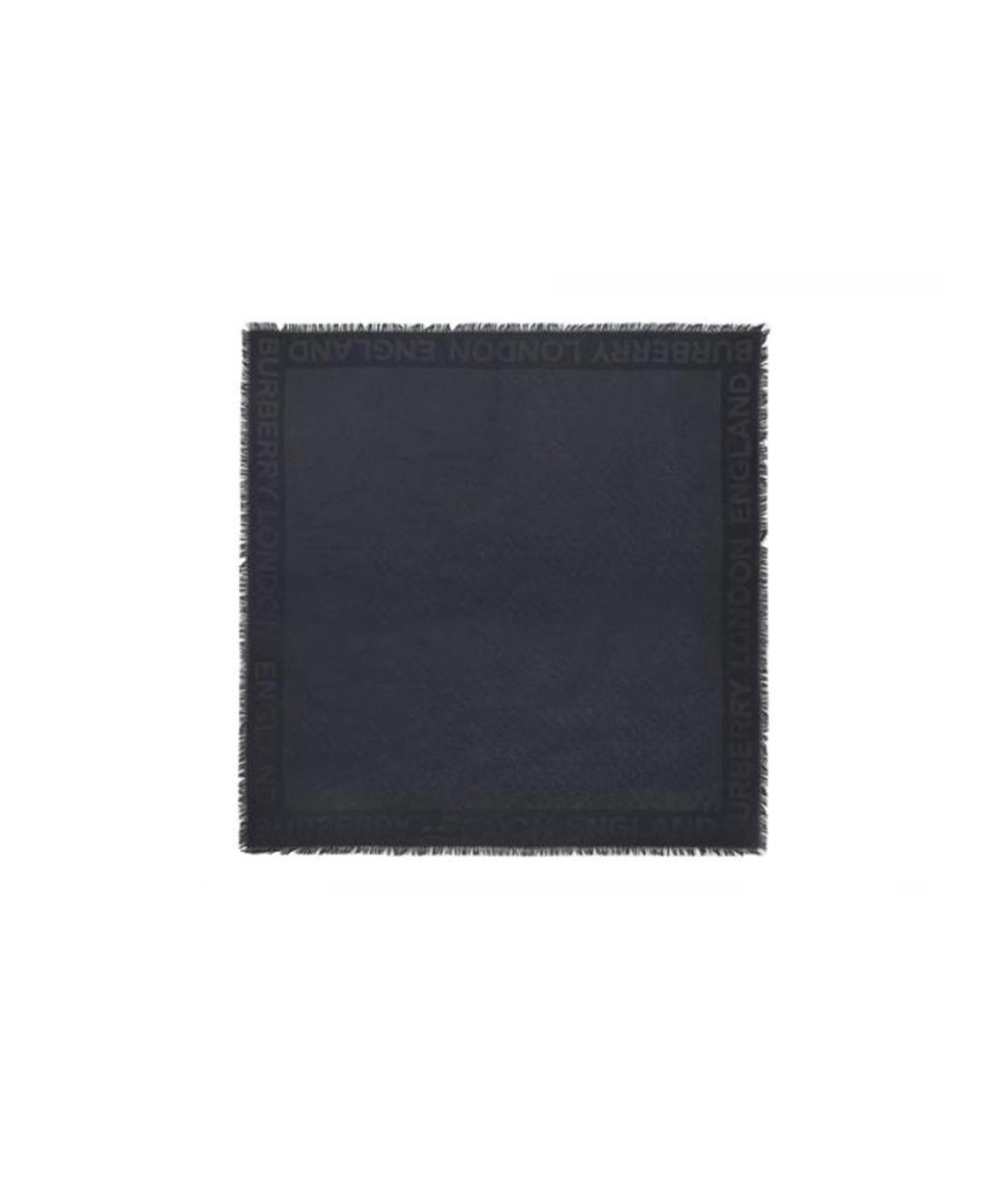 BURBERRY Черный шарф, фото 1