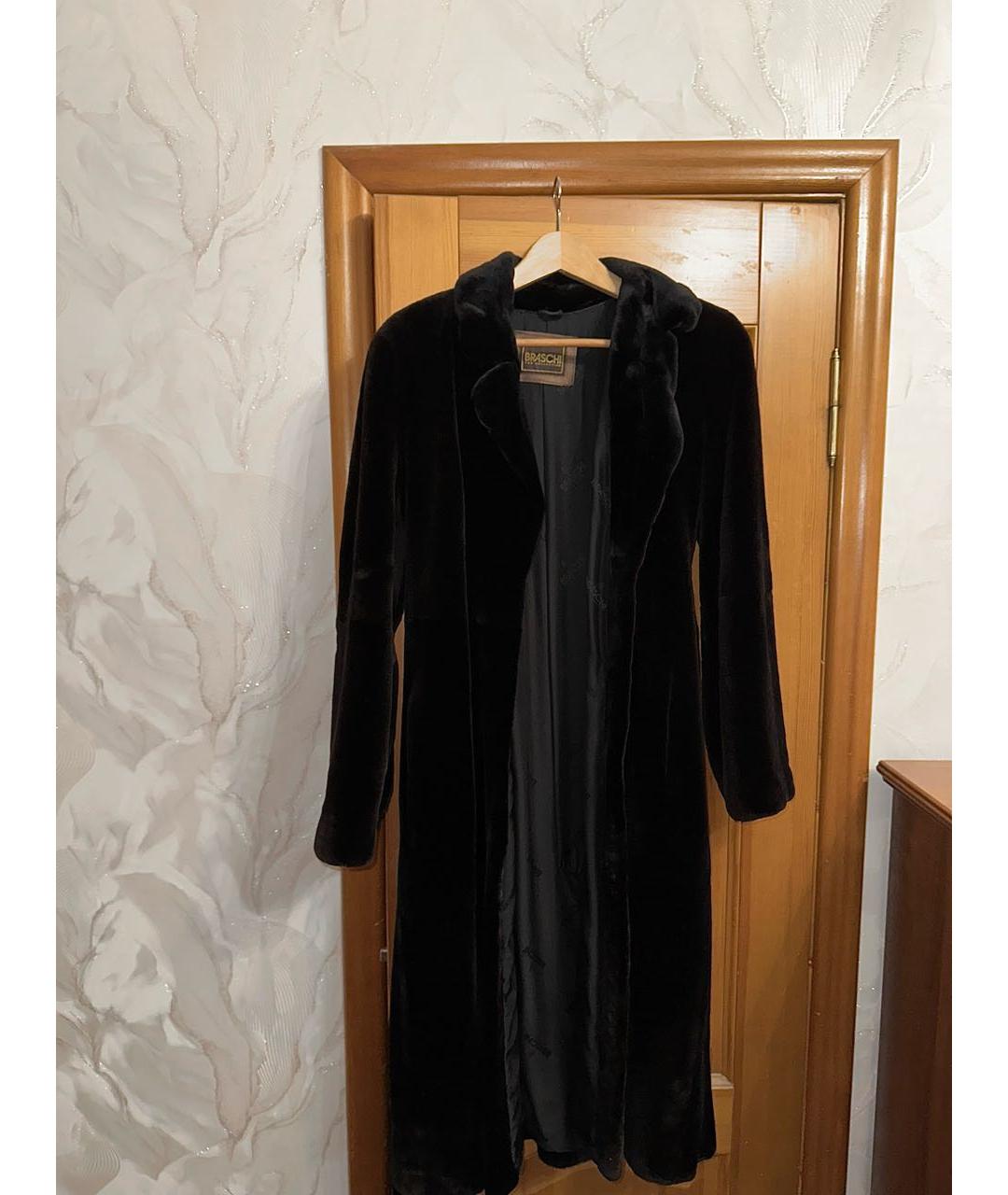 BRASCHI Черная меховая шуба, фото 5