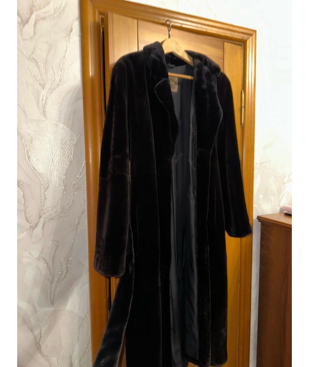 BRASCHI Черная меховая шуба, фото 6