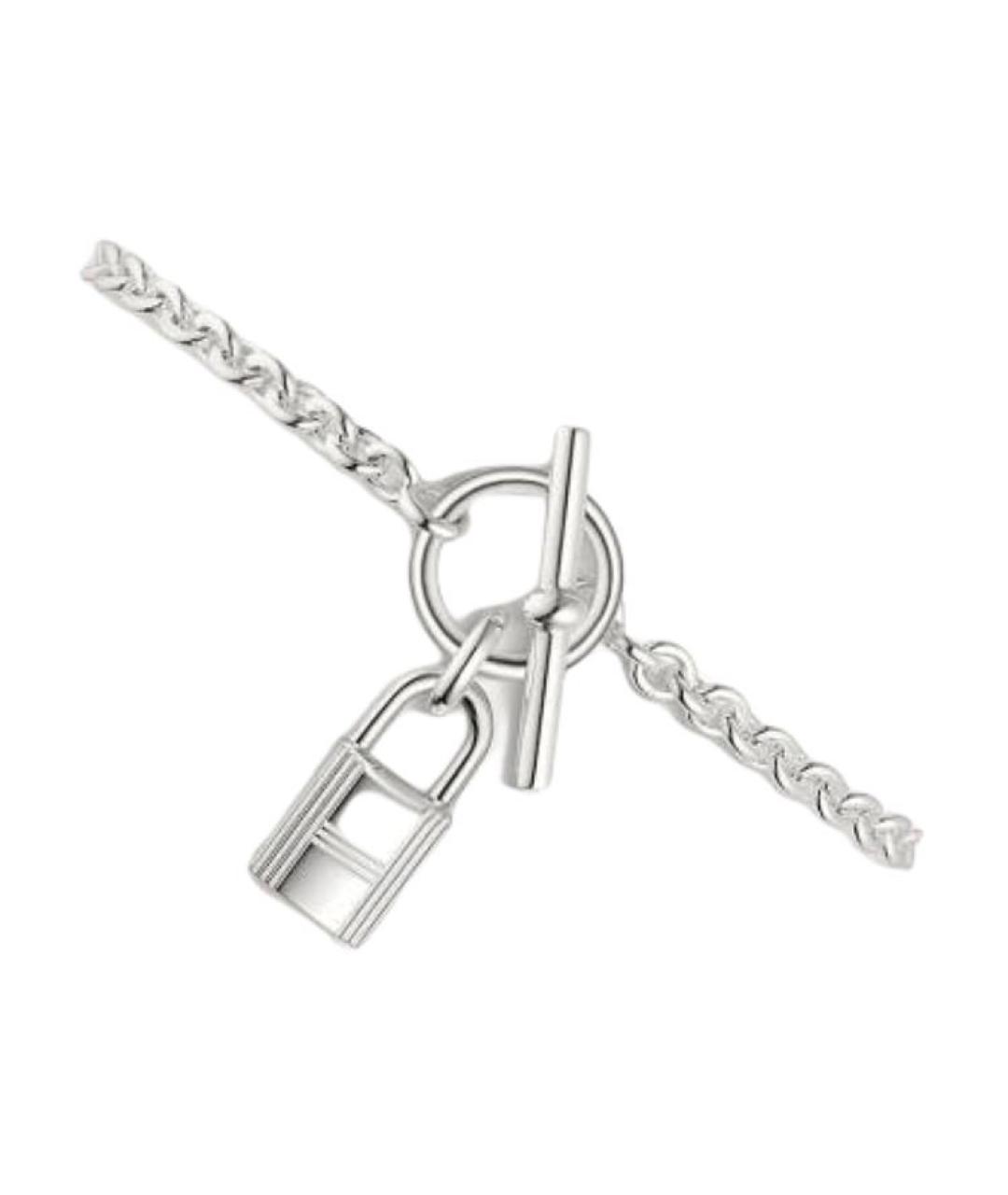 HERMES Серебрянный серебряный браслет, фото 2