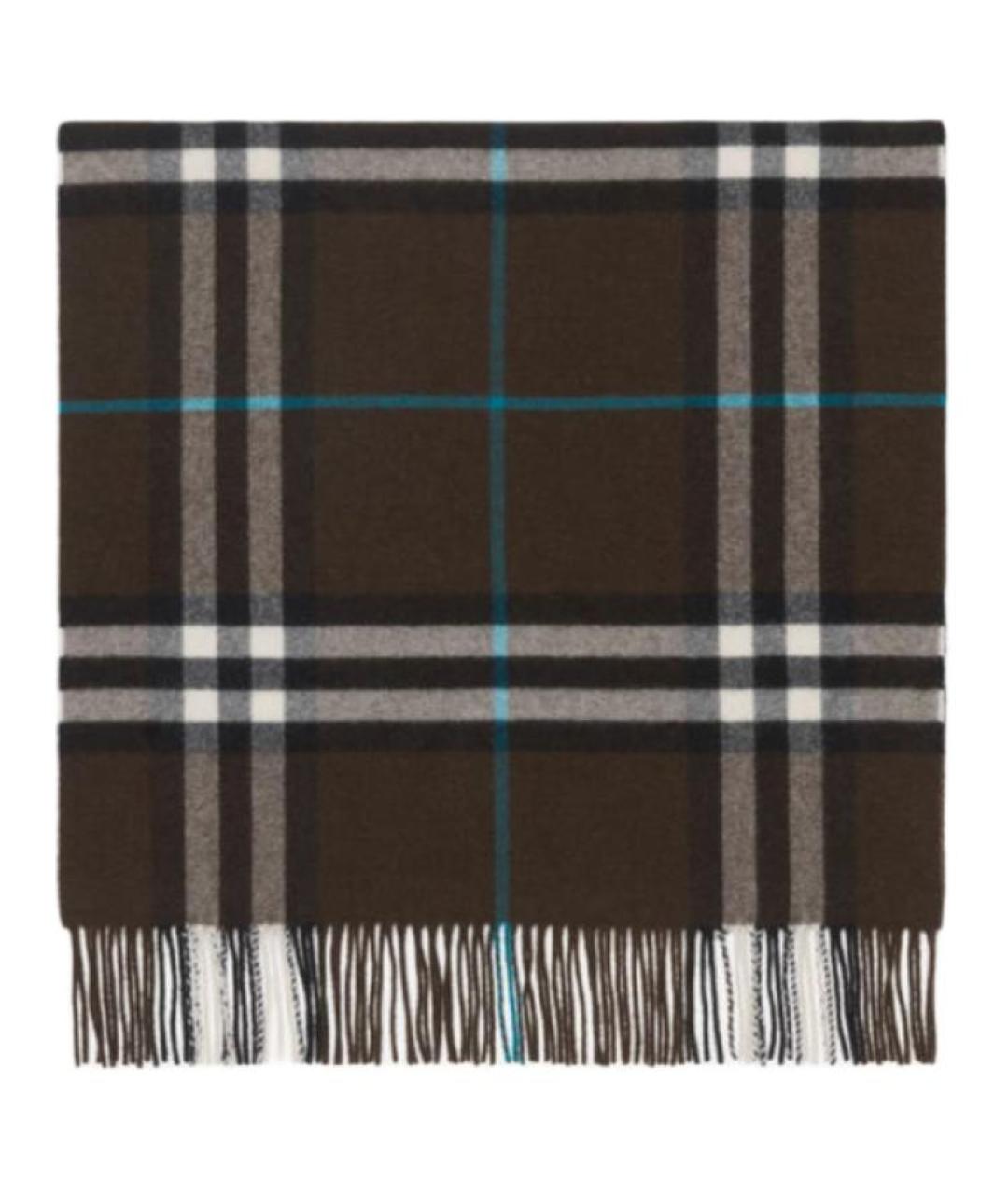 BURBERRY Коричневый кашемировый шарф, фото 2