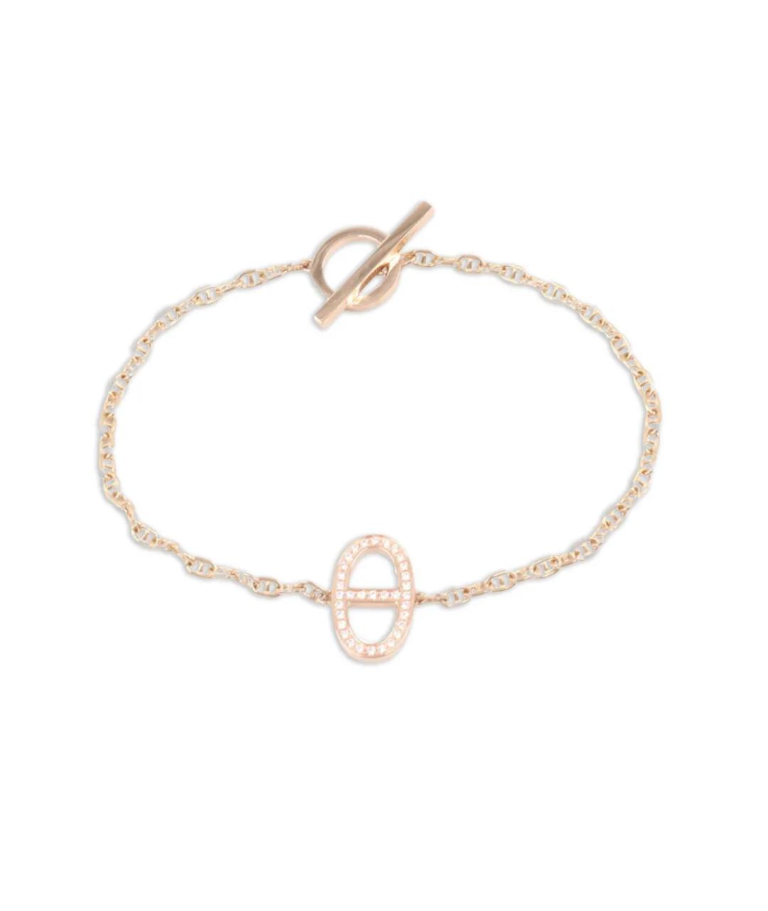 HERMES Золотой браслет из розового золота, фото 1