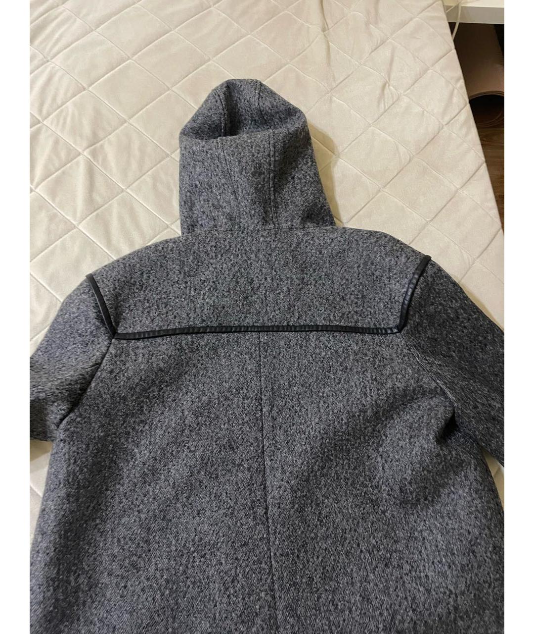 SANDRO Серое шерстяное пальто, фото 2