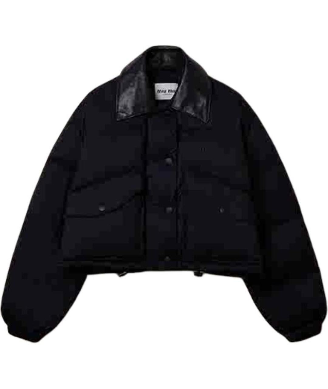 MIU MIU Черный пуховик, фото 1