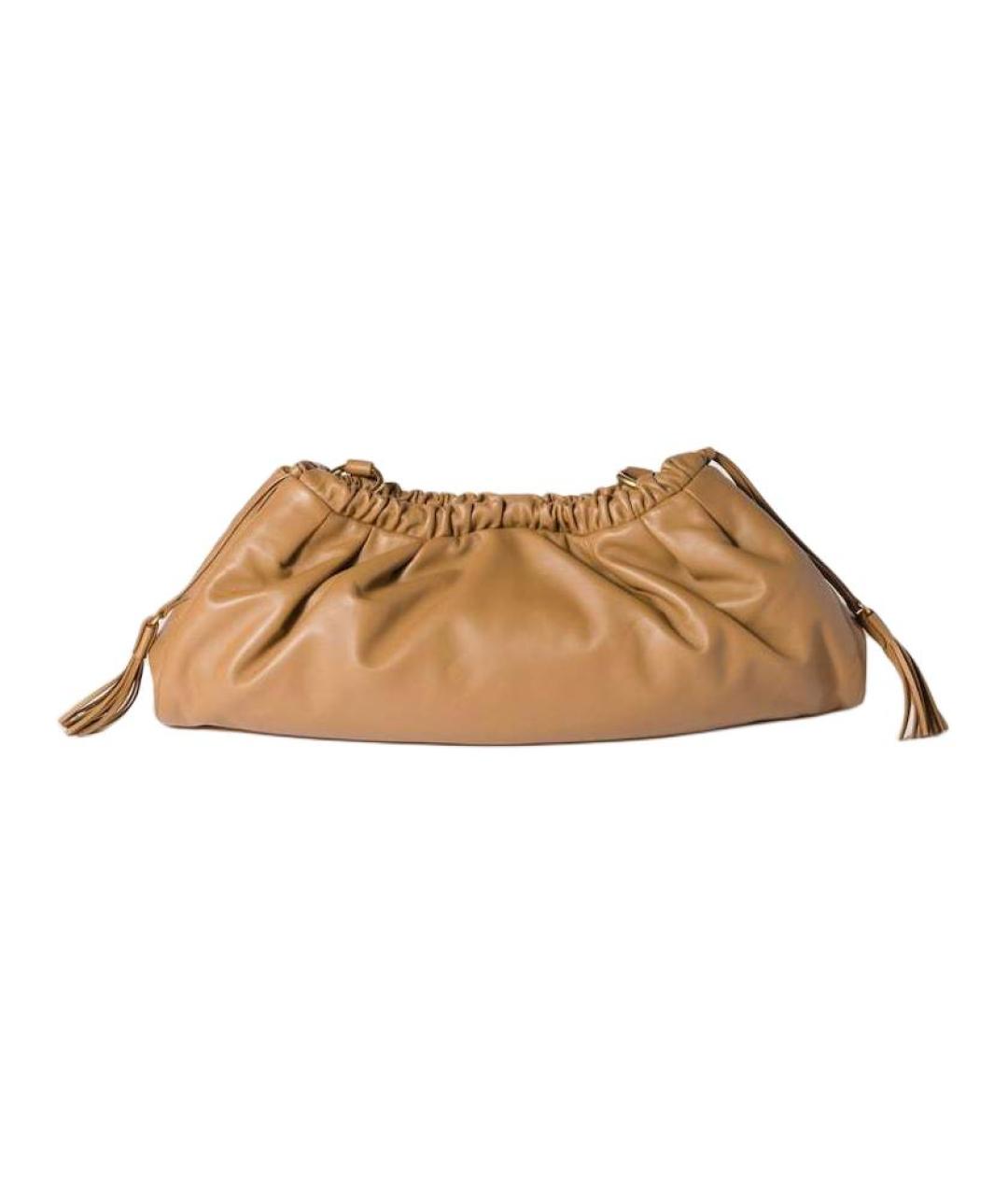 MIU MIU Коричневая кожаная сумка через плечо, фото 3