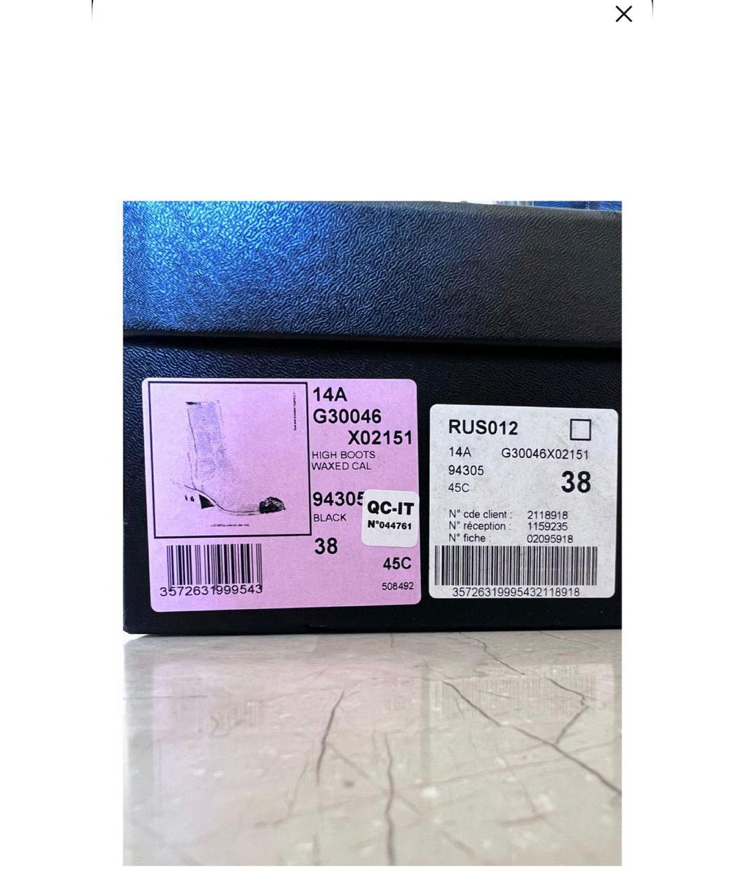 CHANEL Черные кожаные полусапоги, фото 5