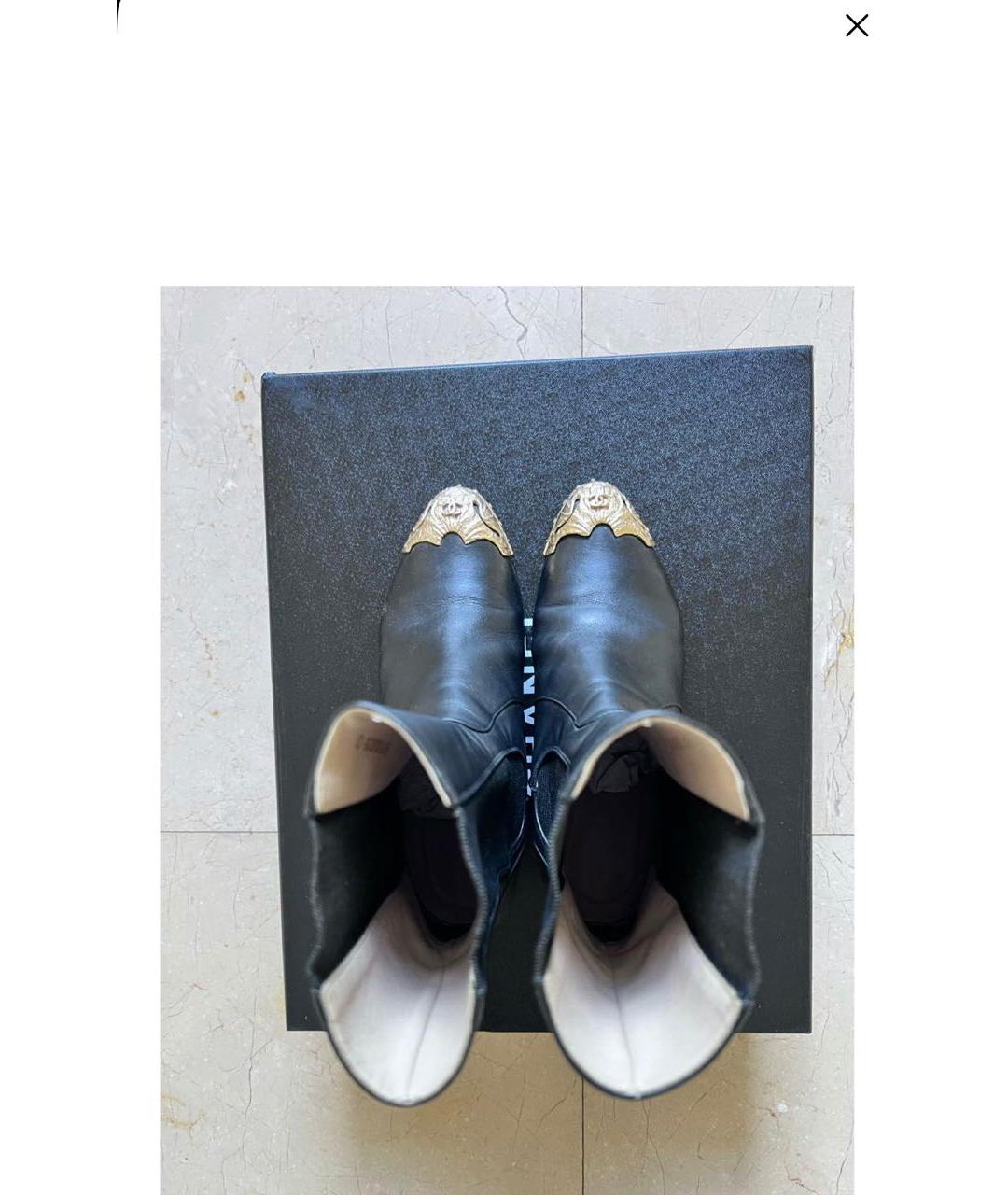 CHANEL Черные кожаные полусапоги, фото 3