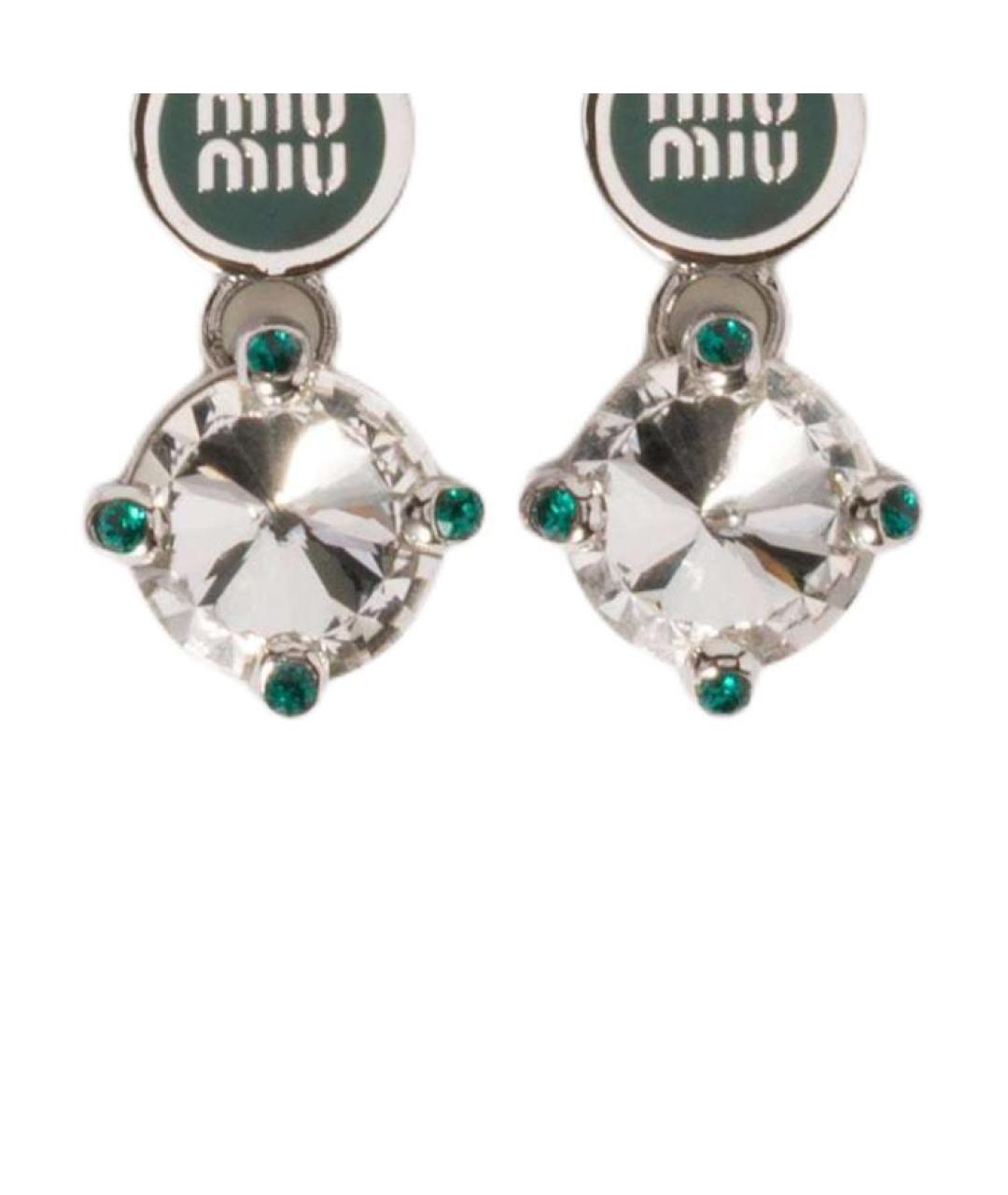 MIU MIU Мульти латунные серьги, фото 3