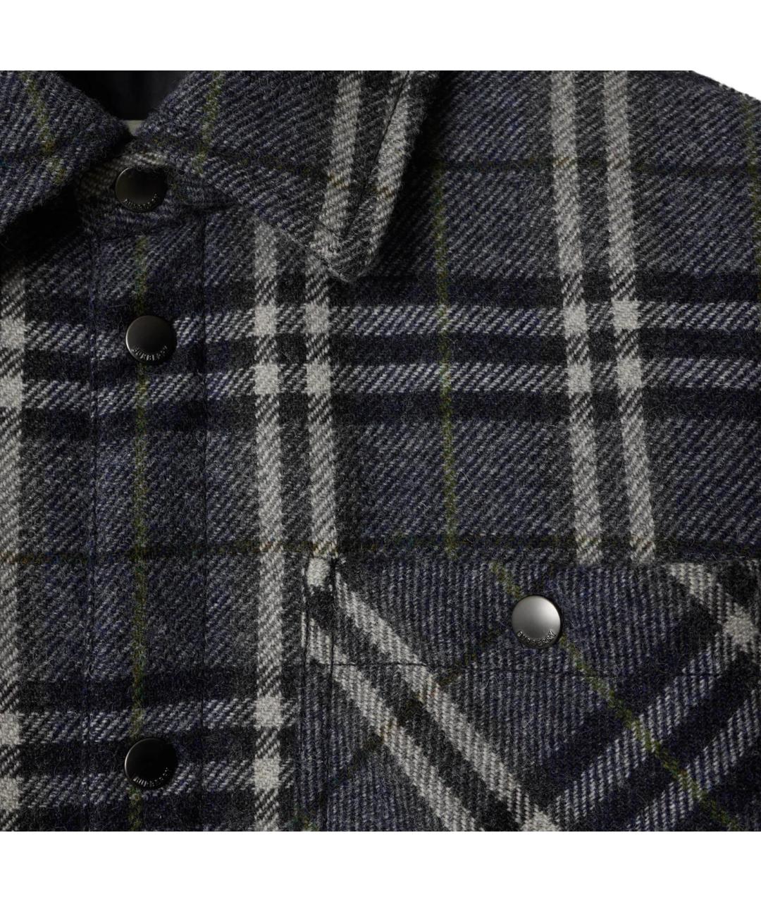 BURBERRY Серая шерстяная куртка, фото 5