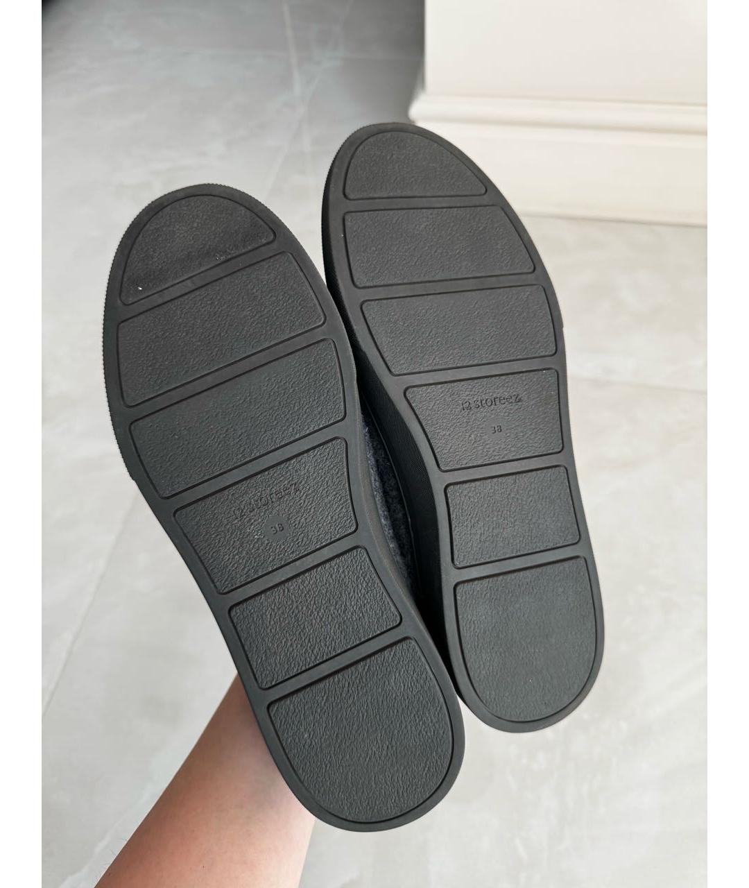 12 STOREEZ Серые кожаные лоферы, фото 5