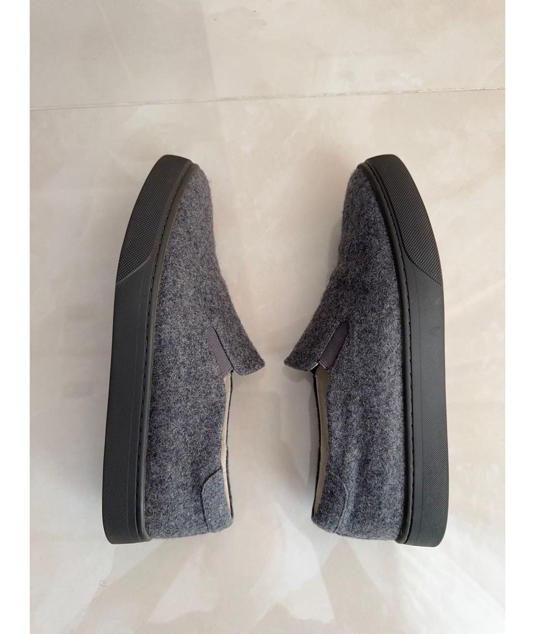 12 STOREEZ Серые кожаные лоферы, фото 6