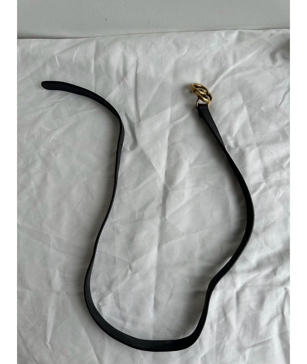 GUCCI Черный кожаный ремень, фото 6