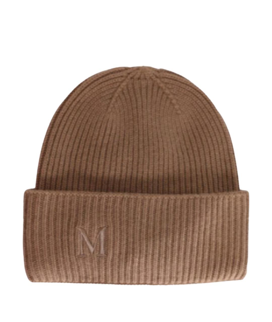 'S MAX MARA Бежевая кашемировая шапка, фото 1