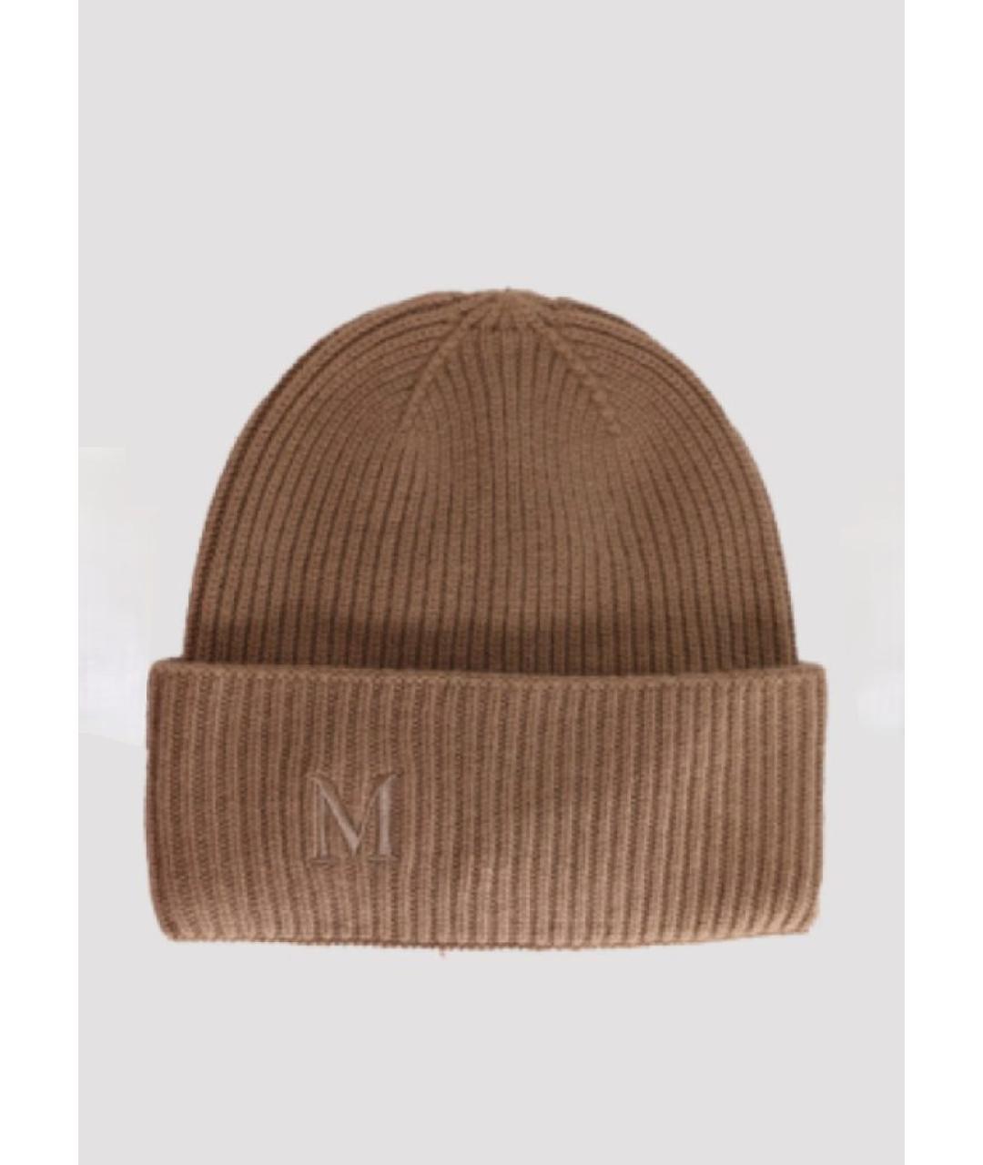 'S MAX MARA Бежевая кашемировая шапка, фото 6
