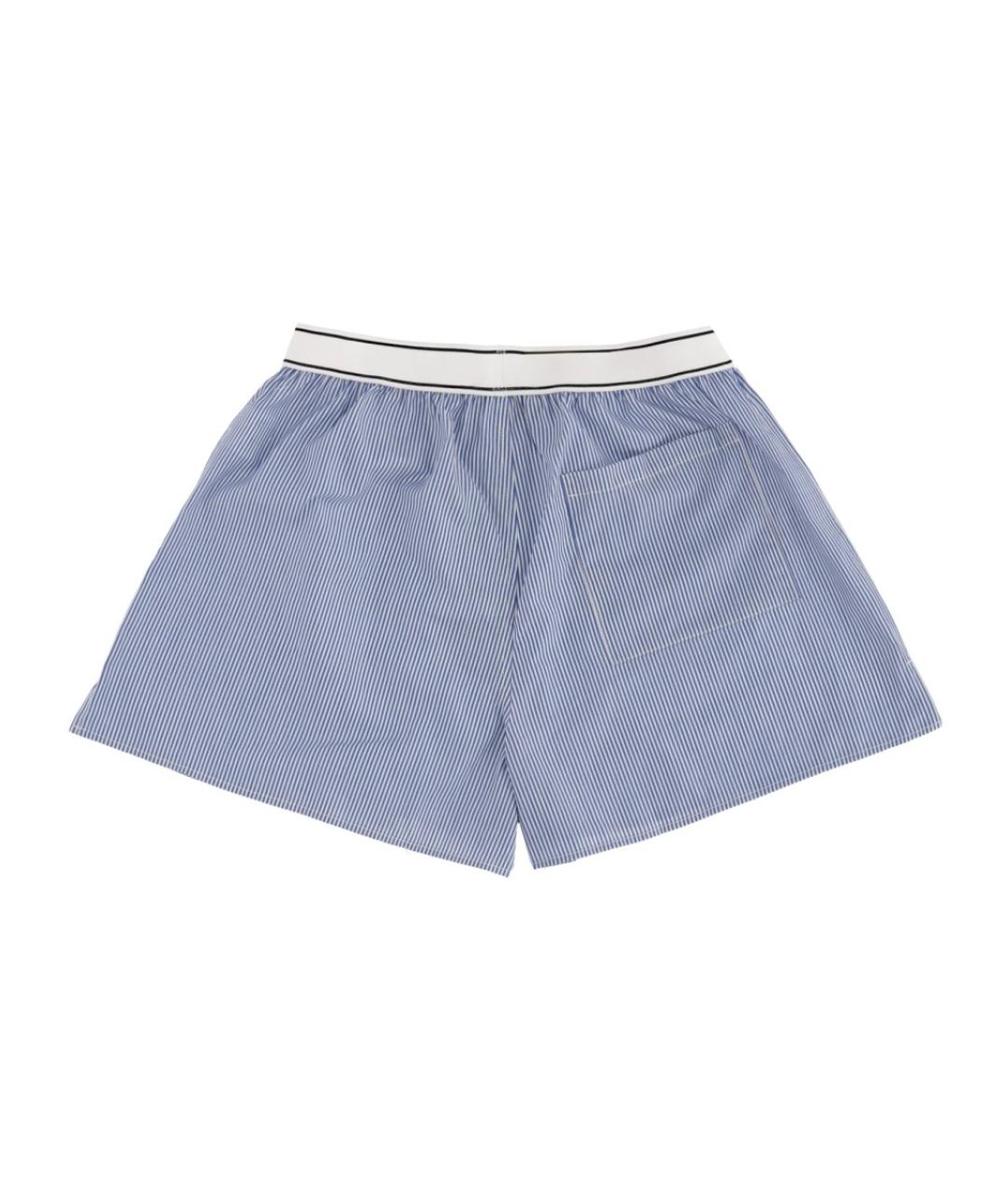 SPORTY AND RICH Синие хлопковые шорты, фото 2