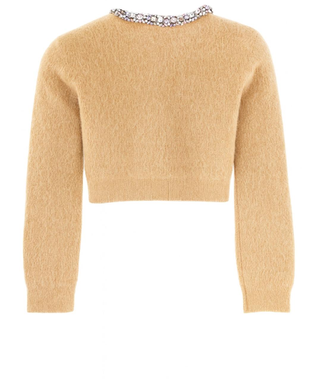 SELF-PORTRAIT Бежевый шерстяной кардиган, фото 2