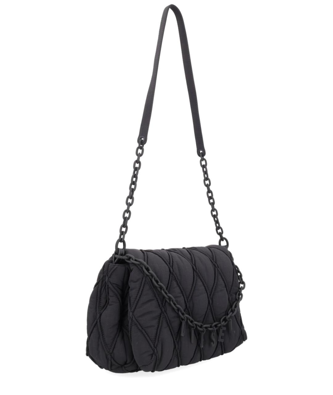 DIESEL Черная тканевая сумка через плечо, фото 2