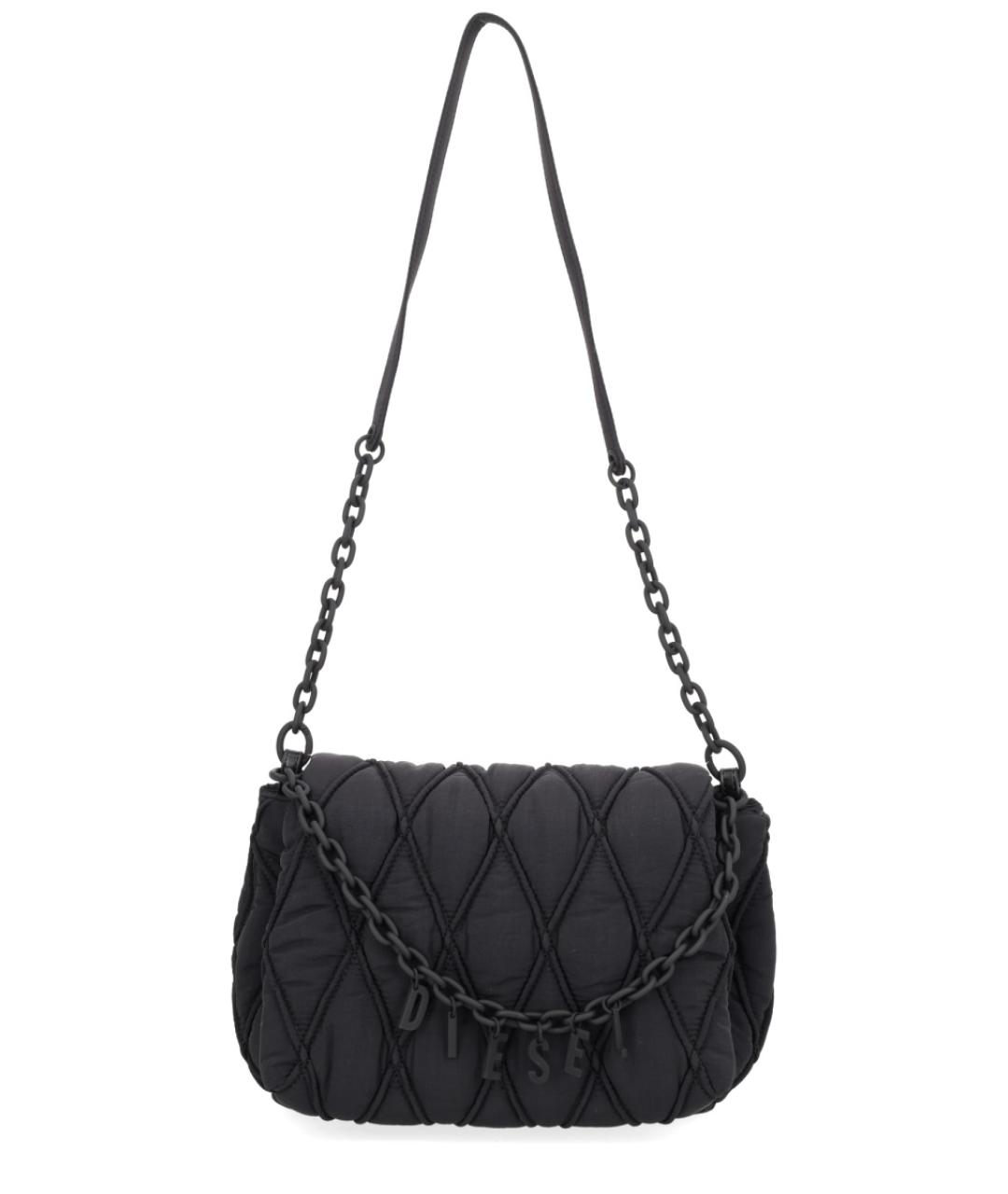 DIESEL Черная тканевая сумка через плечо, фото 1