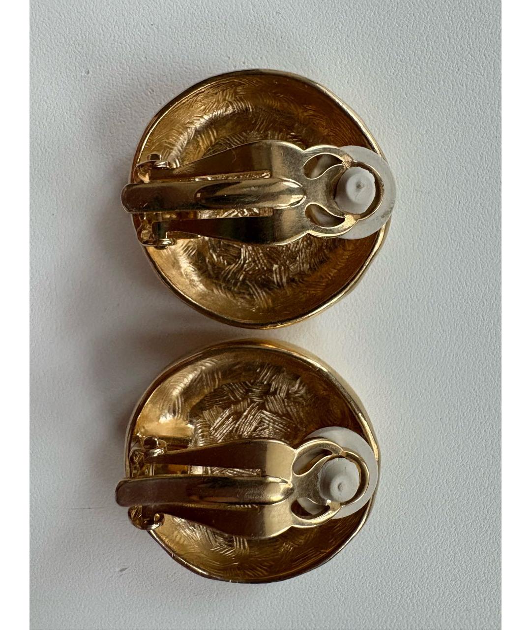 GIVENCHY Золотые металлические клипсы, фото 4