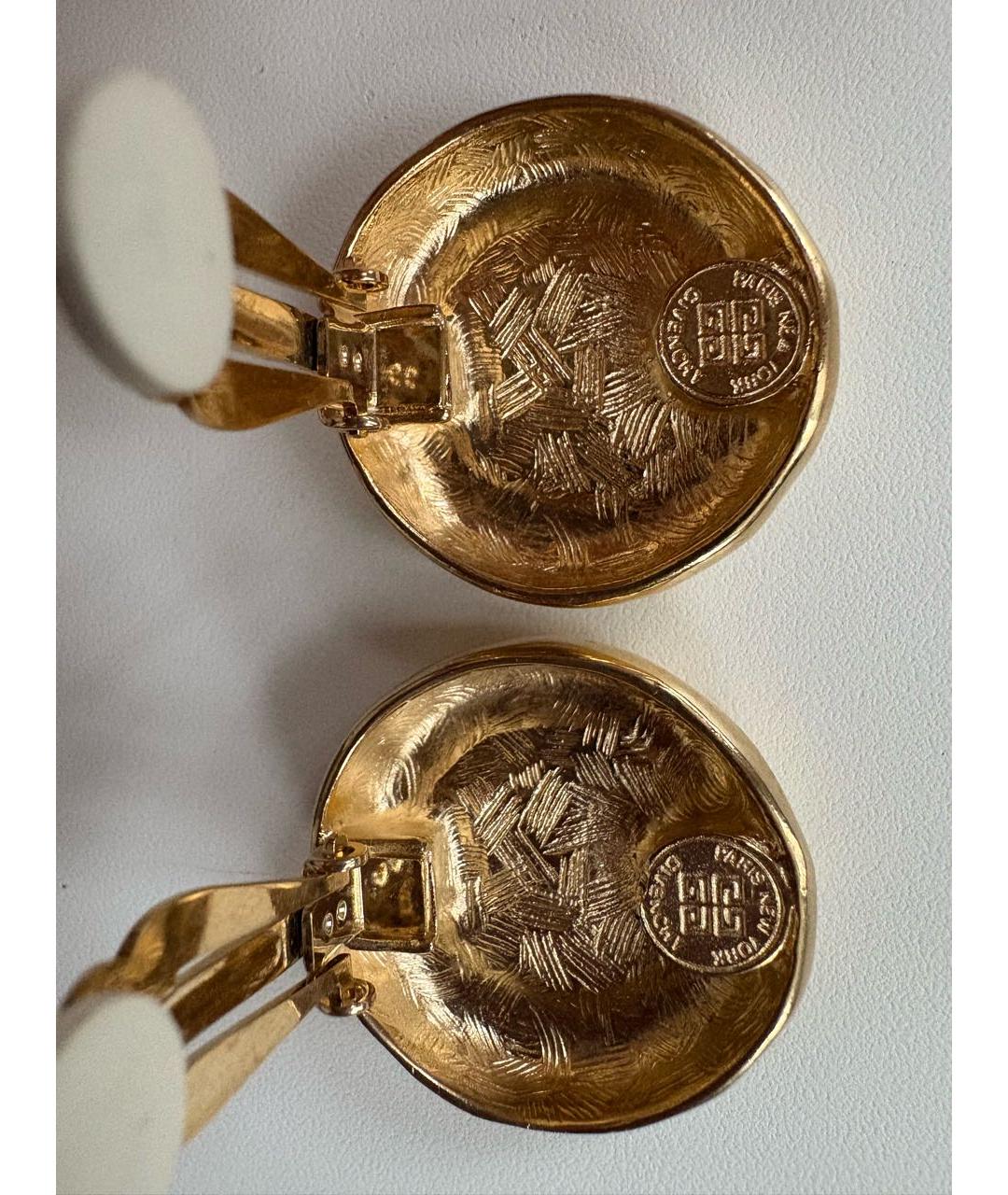 GIVENCHY Золотые металлические клипсы, фото 5